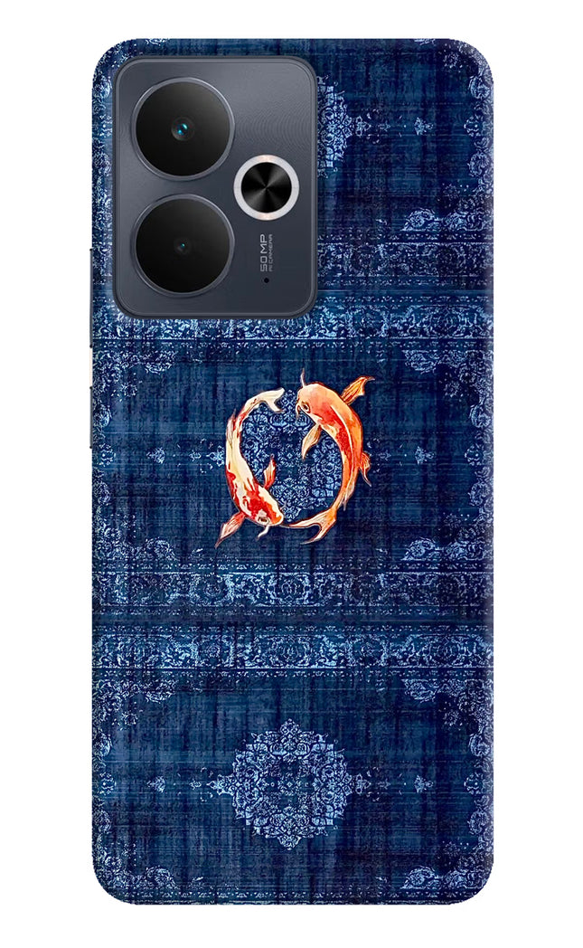 Koi Blue Realme 14T 5G Hard Case Back Cover by Casekaro