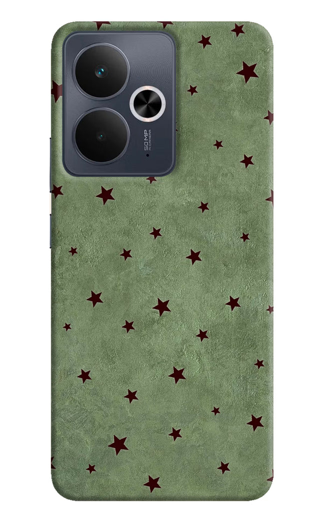 Green Stars Realme 14T 5G Hard Case Back Cover by Casekaro