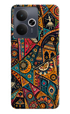 Folk Print Realme 14T 5G Hard Case Back Cover by Casekaro