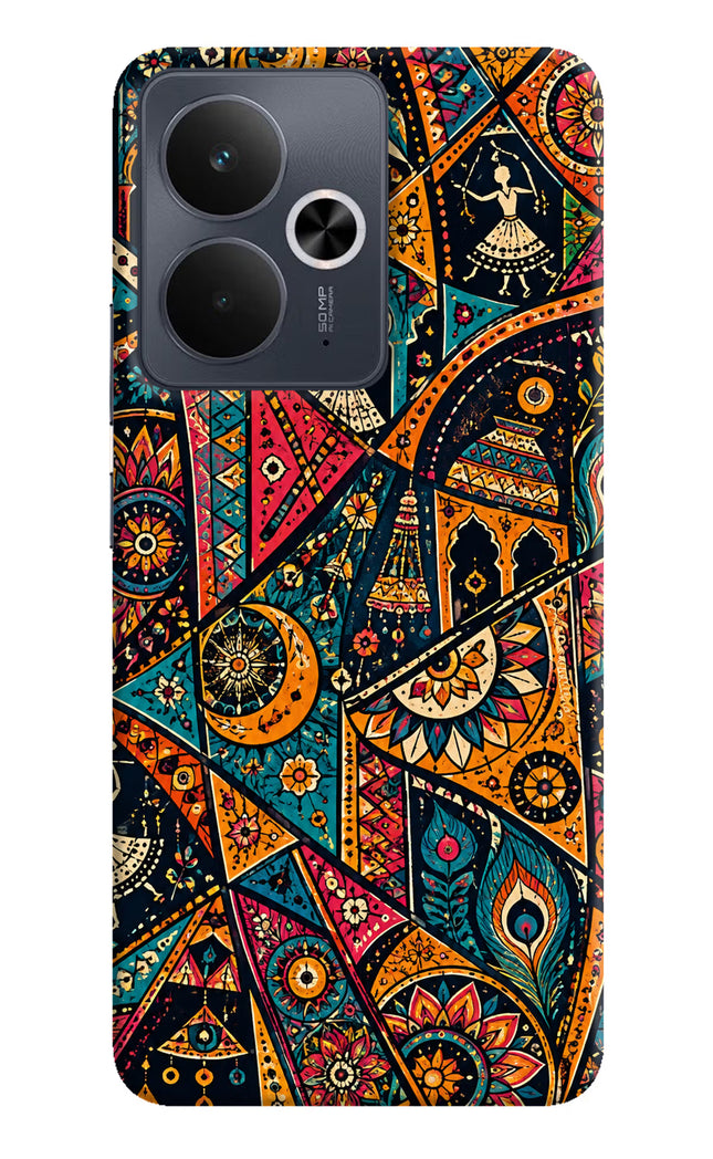 Folk Print Realme 14T 5G Hard Case Back Cover by Casekaro