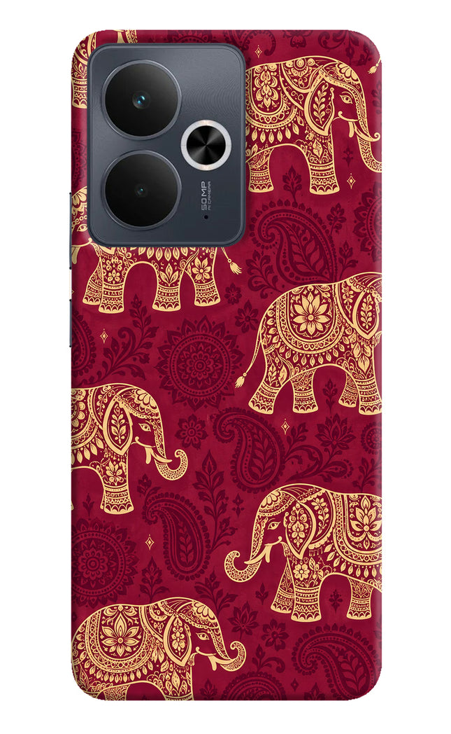 Maroon Elephant Realme 14T 5G Hard Case Back Cover by Casekaro