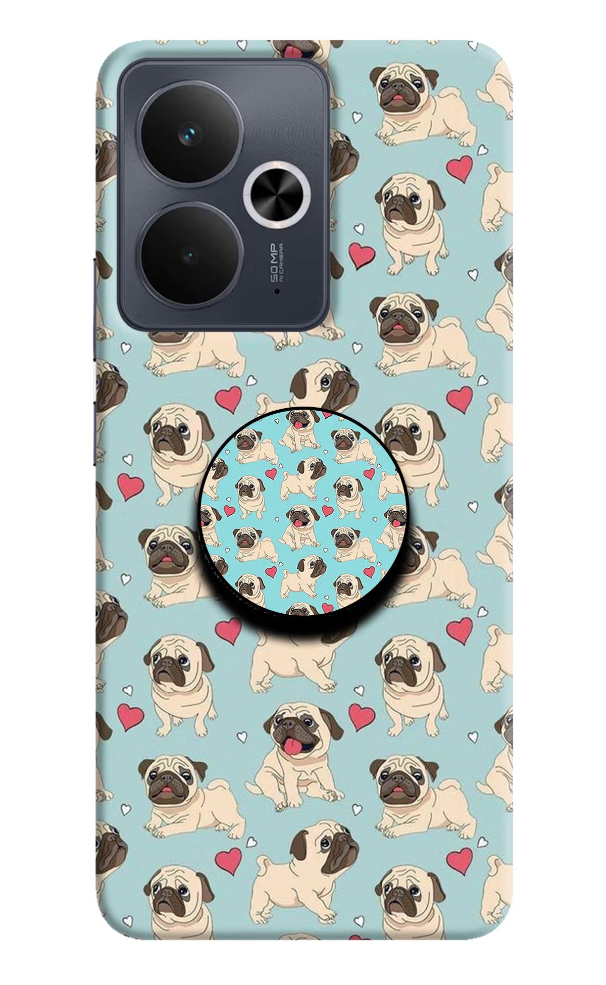 Pug Dog Realme 14T 5G Pop Case by Casekaro