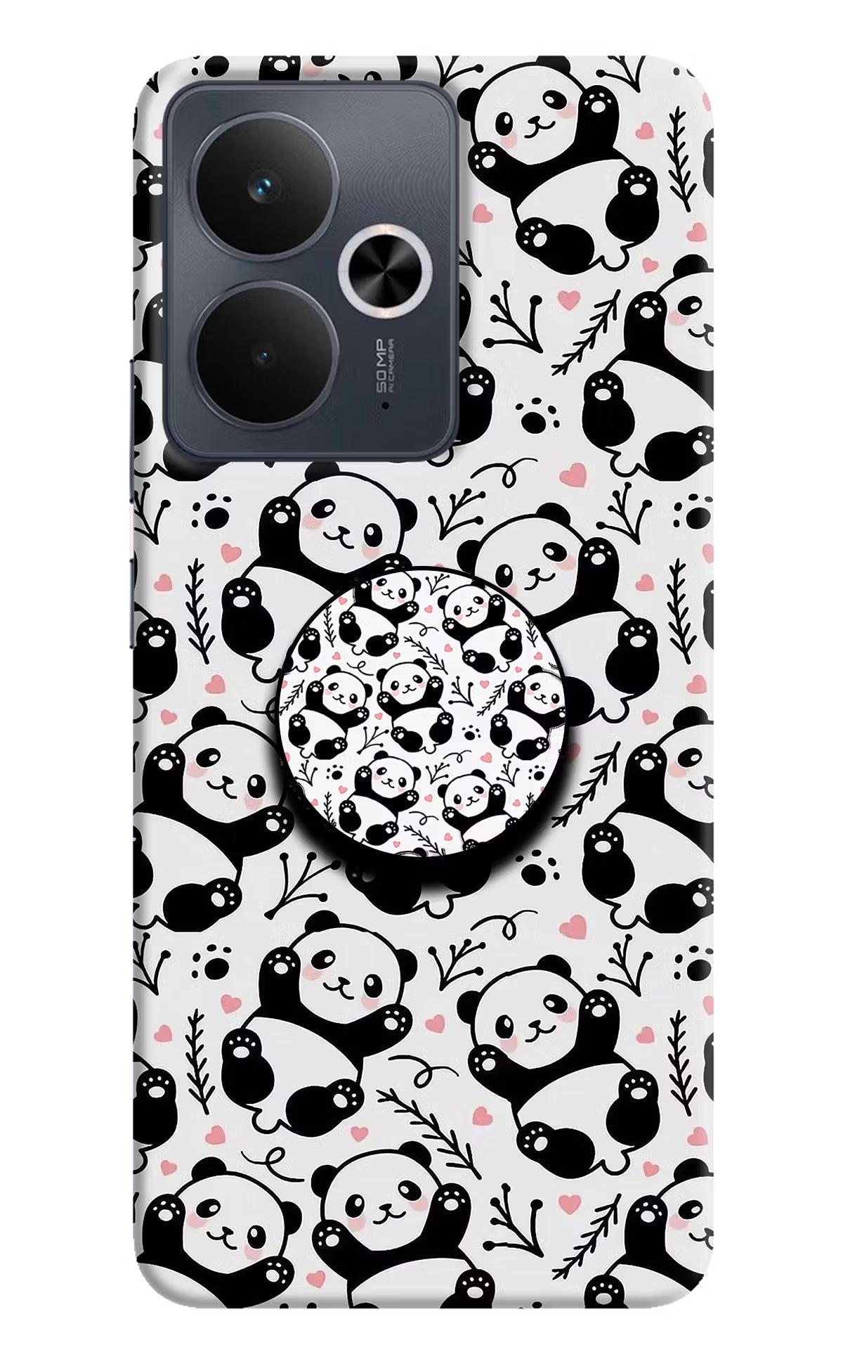 Cute Panda Realme 14T 5G Pop Case by Casekaro