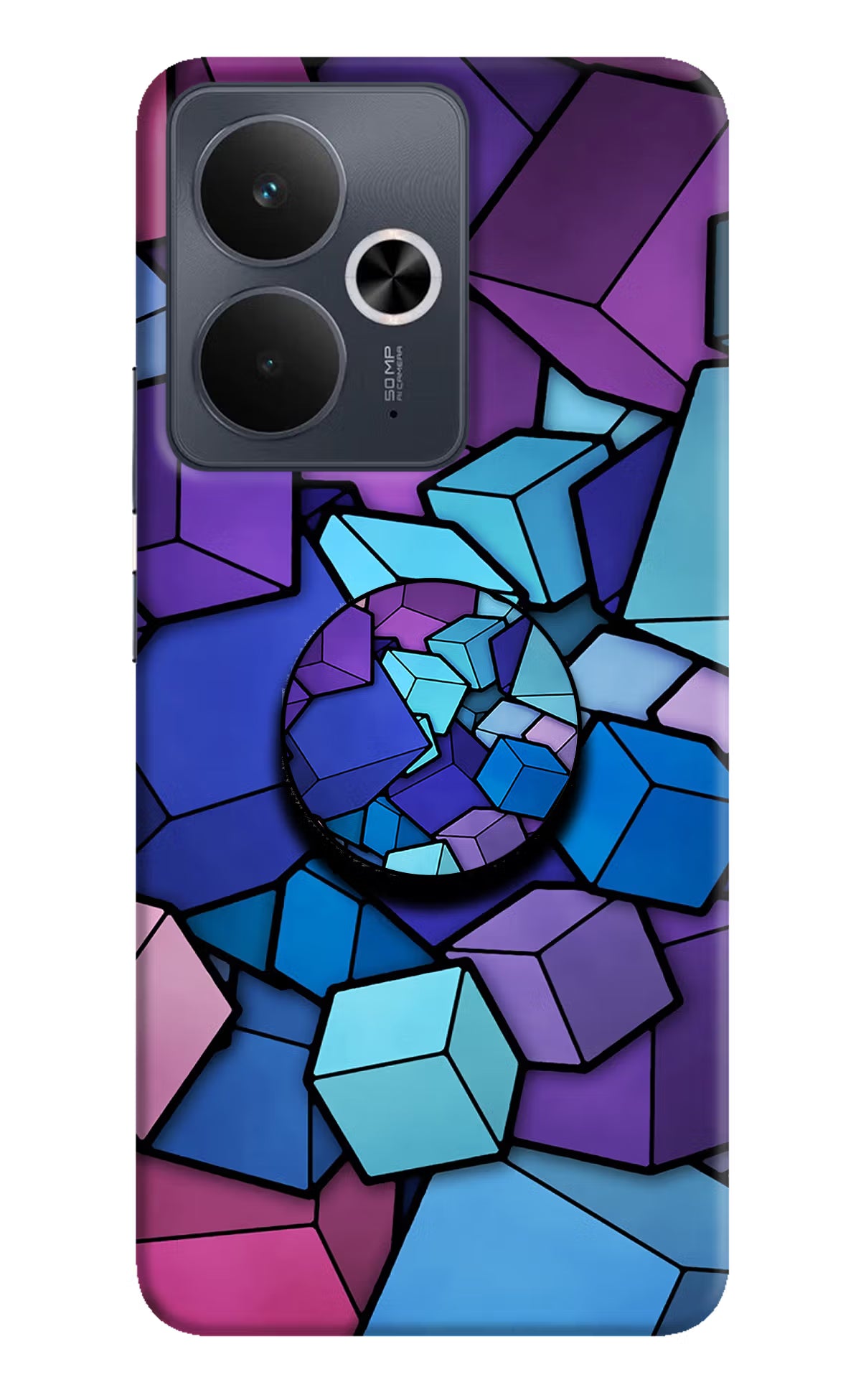 Cubic Abstract Realme 14T 5G Pop Case by Casekaro