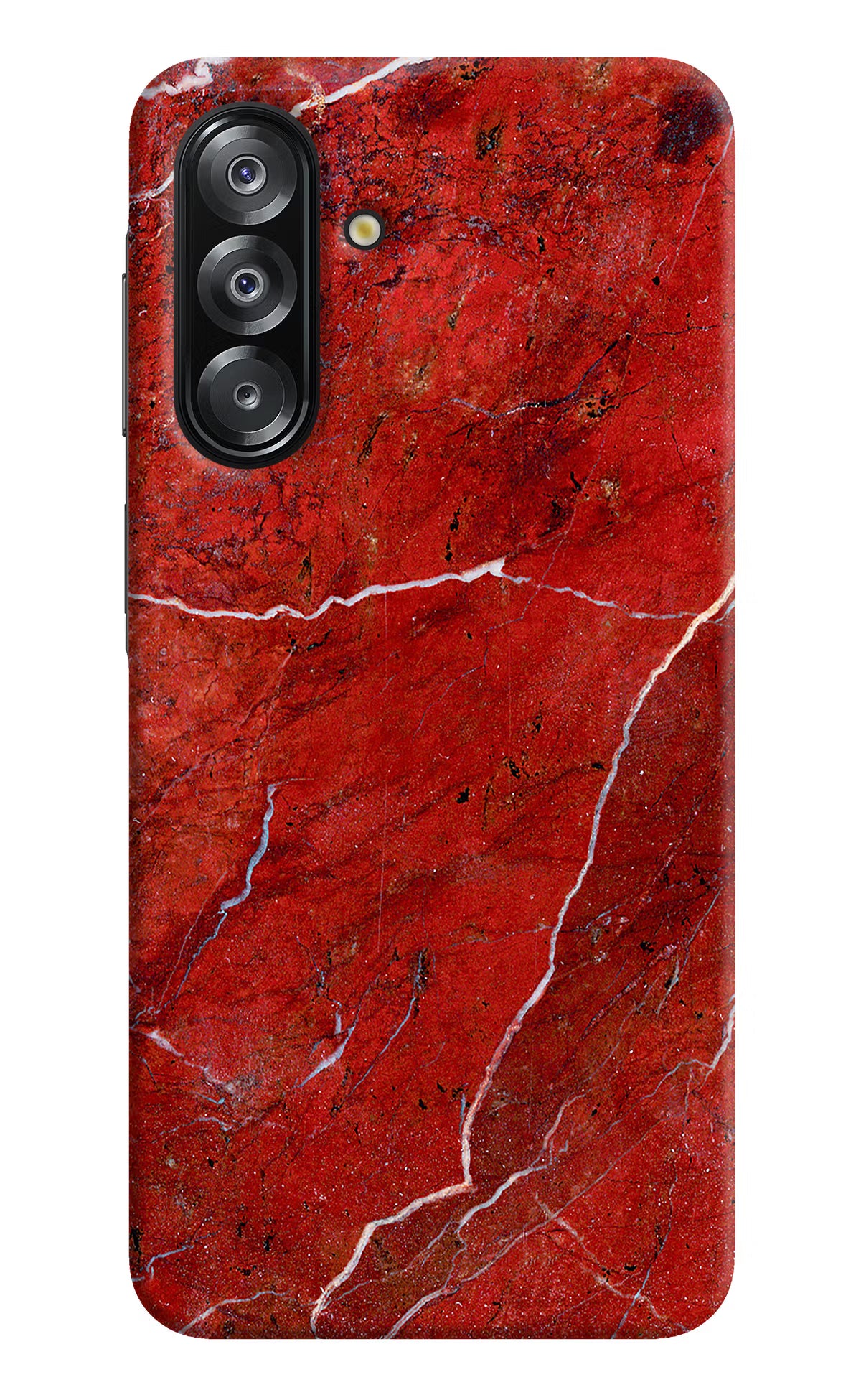 Red Marble Design Samsung A26 Hard Case Back Cover by Casekaro