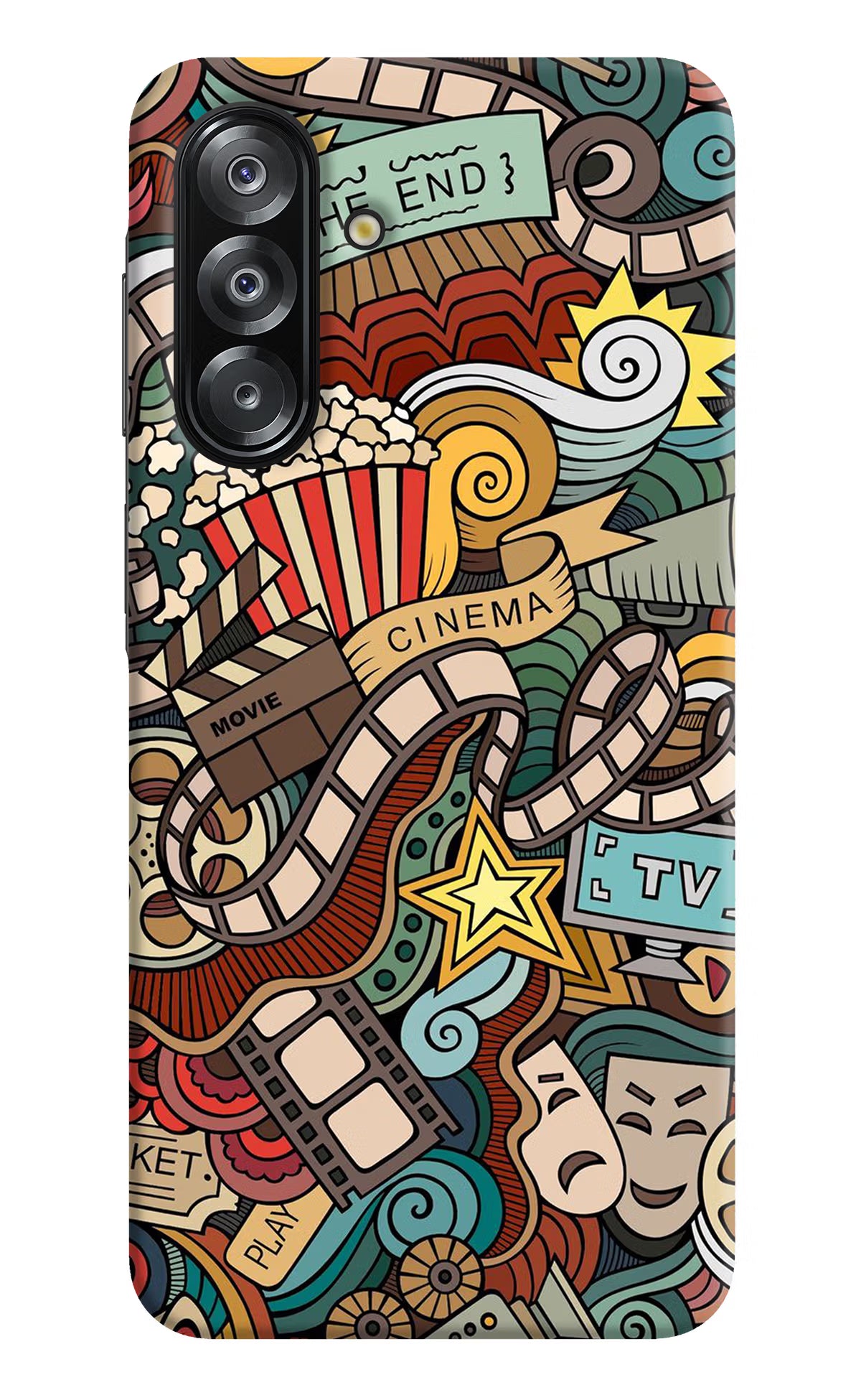 Cinema Abstract Samsung A26 Hard Case Back Cover by Casekaro