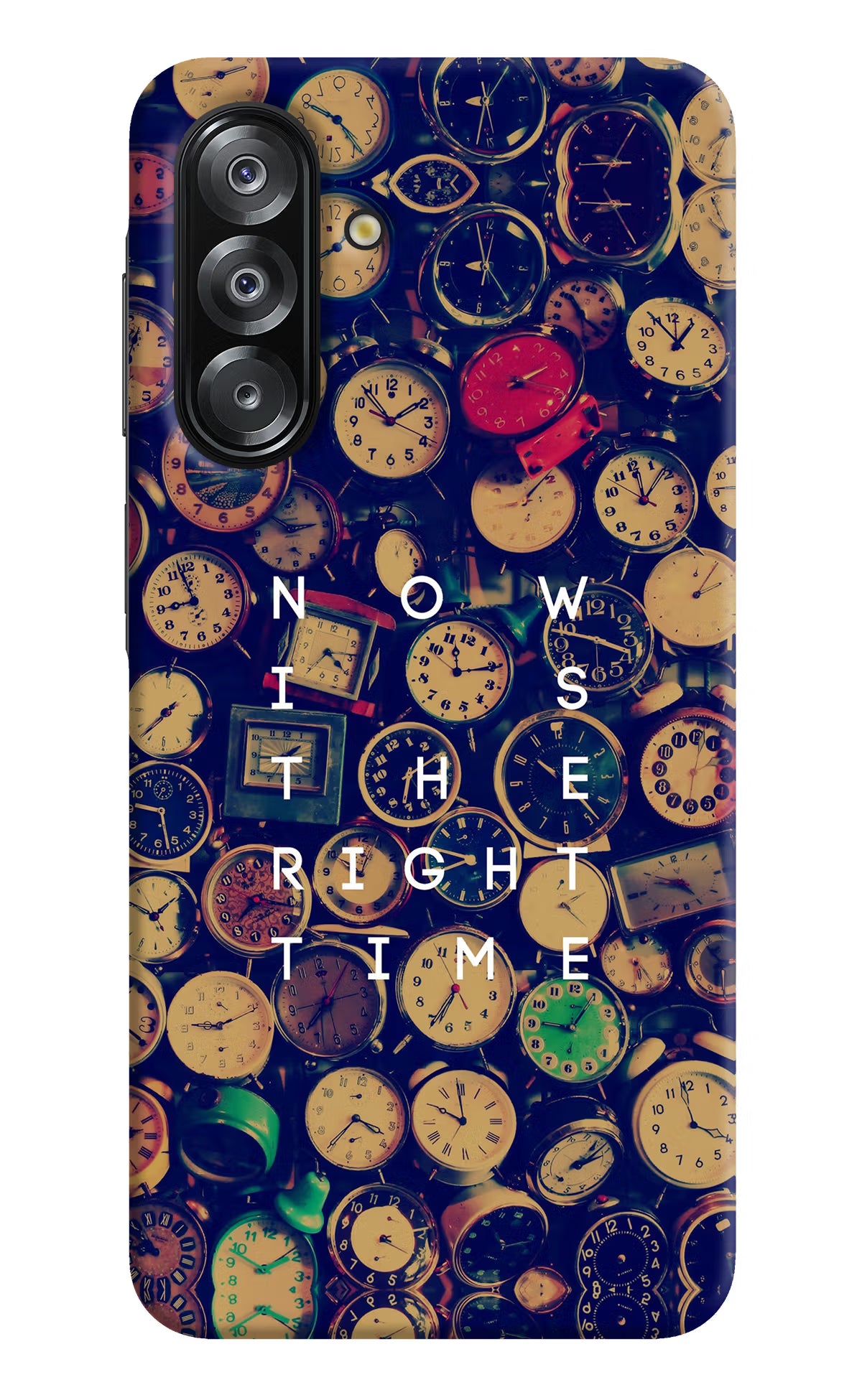 Now is the Right Time Quote Samsung A26 Hard Case Back Cover by Casekaro