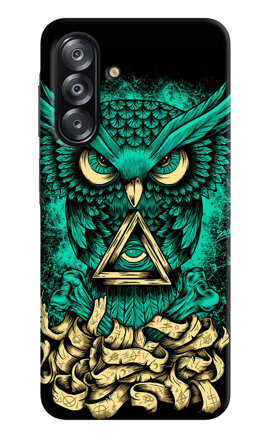Green Owl Samsung A26 Hard Case Back Cover by Casekaro