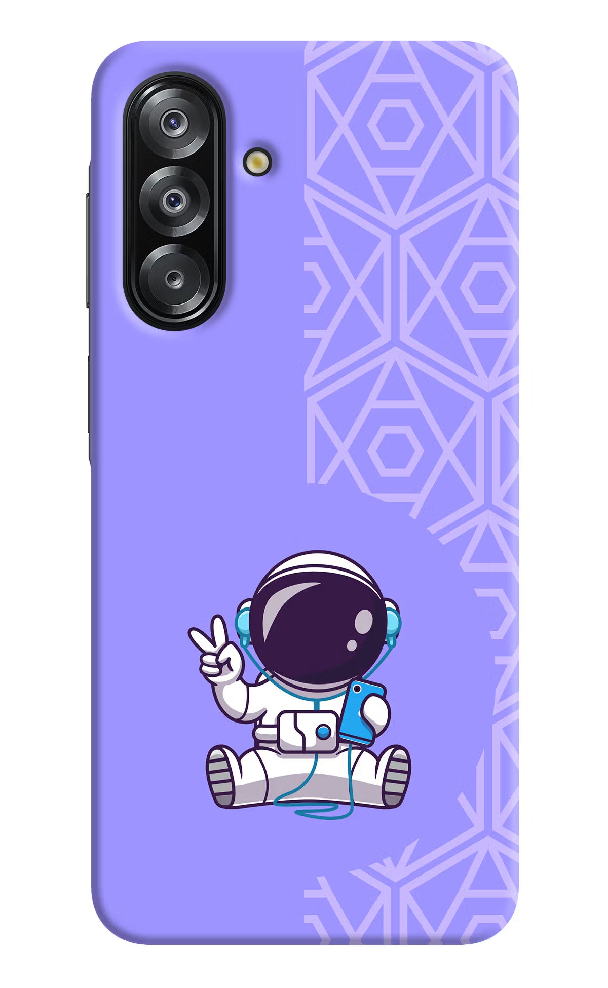 Cute Astronaut Chilling Samsung A26 Hard Case Back Cover by Casekaro