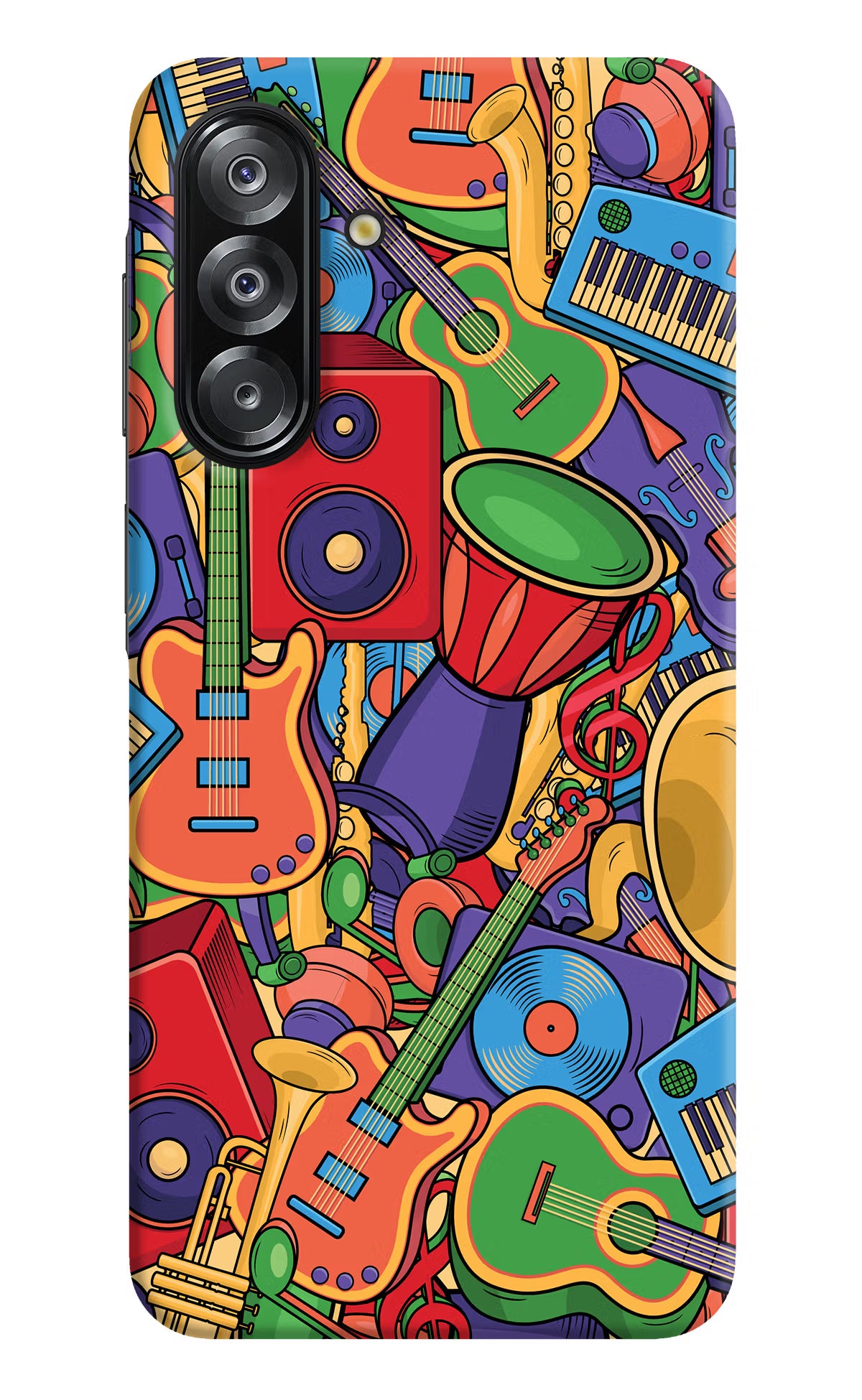 Music Instrument Doodle Samsung A26 Hard Case Back Cover by Casekaro