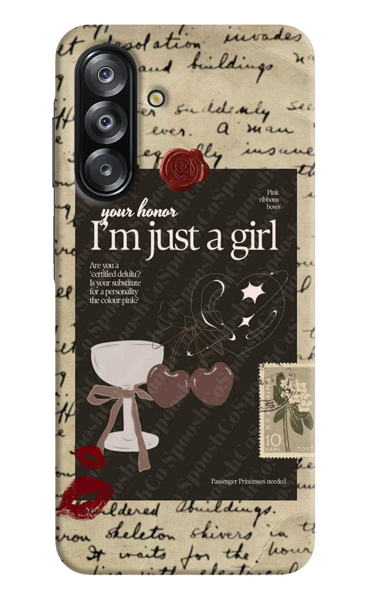 I am just a girl Samsung A26 Hard Case Back Cover by Casekaro