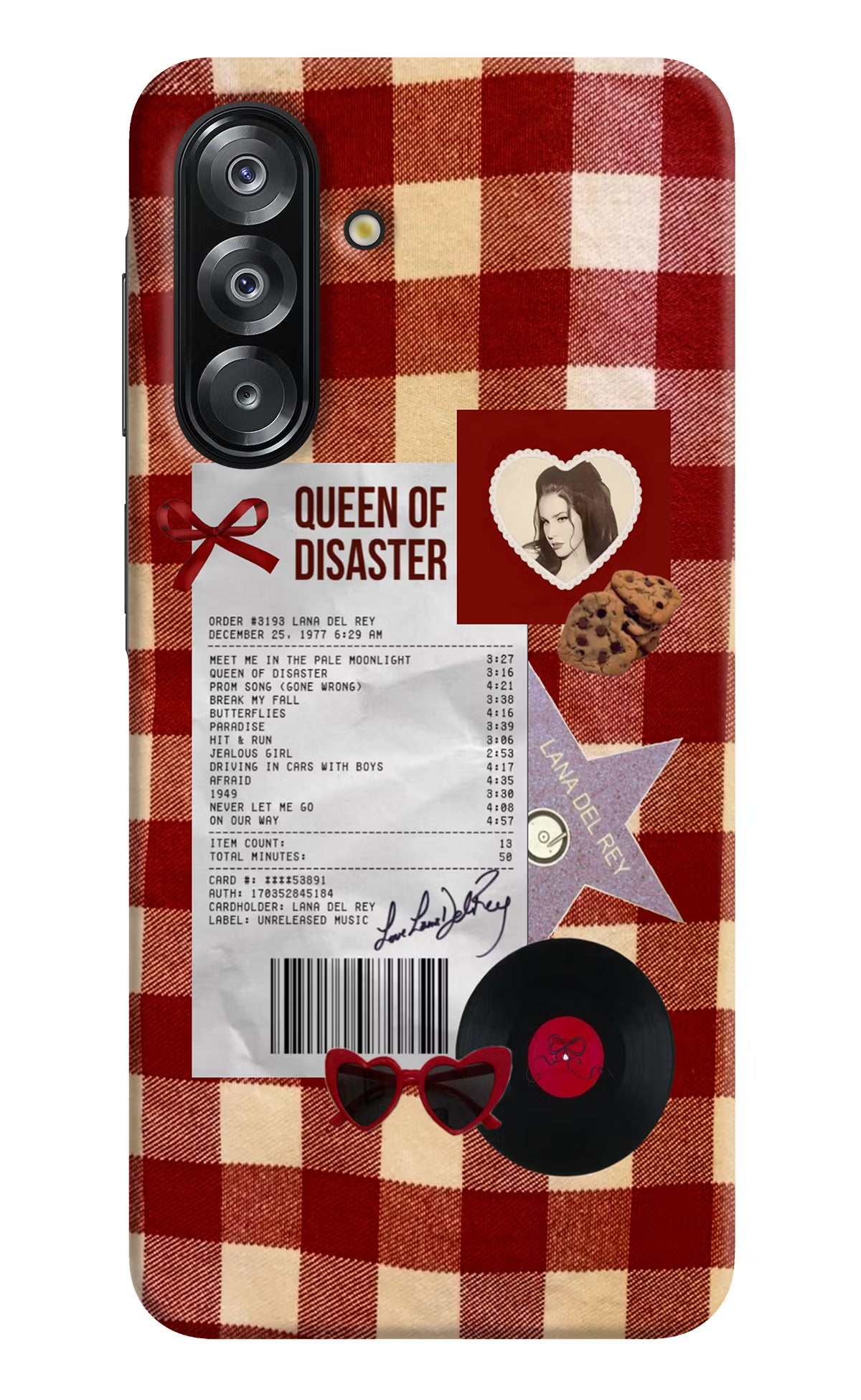 Queen of Disaster Samsung A26 Hard Case Back Cover by Casekaro