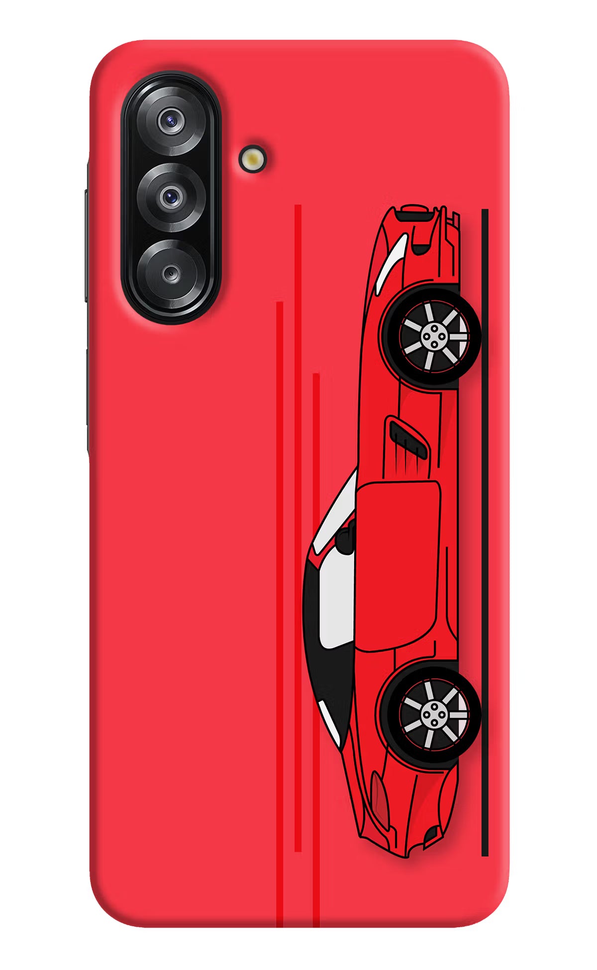 Red Velocity Samsung A26 Hard Case Back Cover by Casekaro