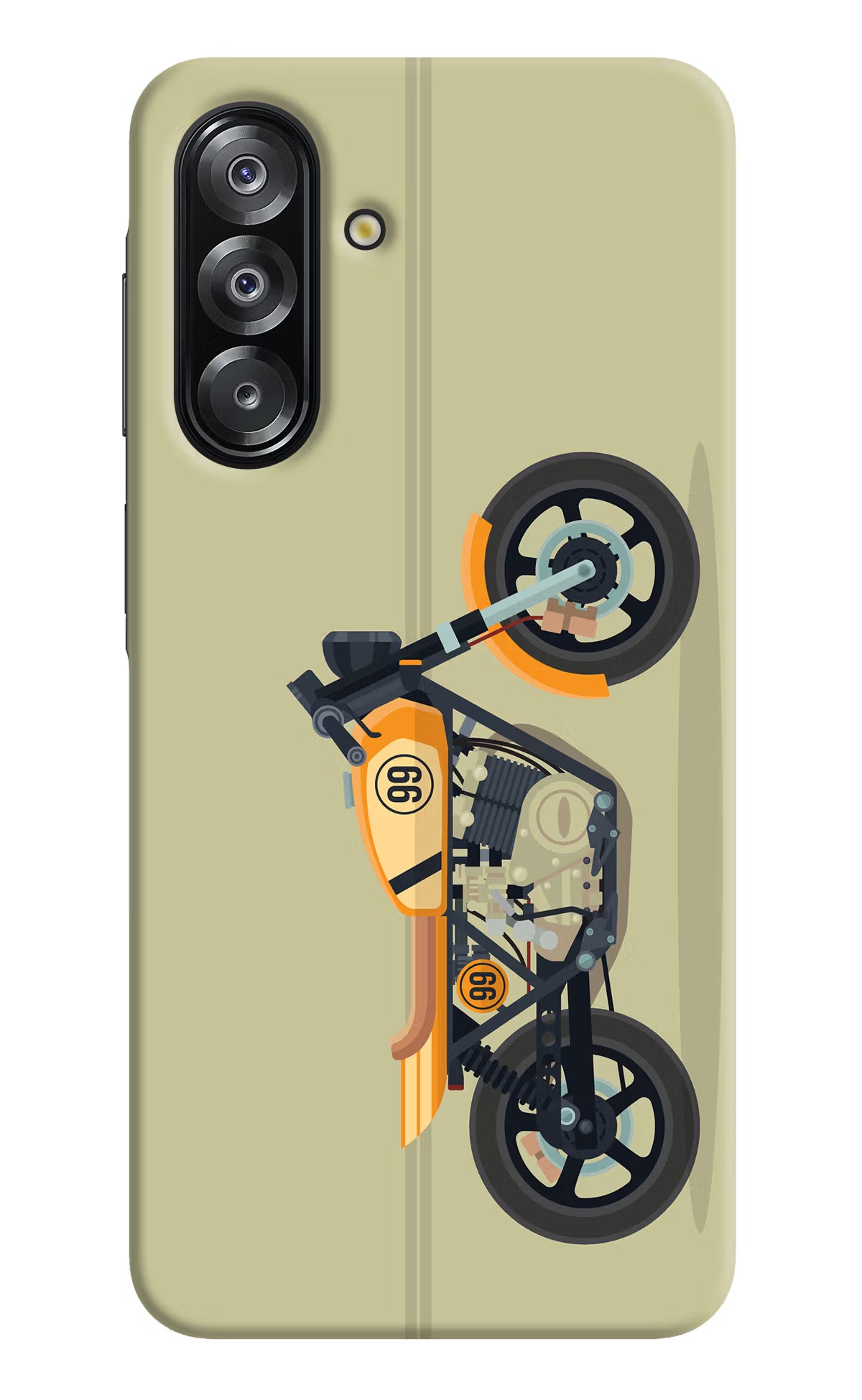 Vertical Speedster Samsung A26 Hard Case Back Cover by Casekaro