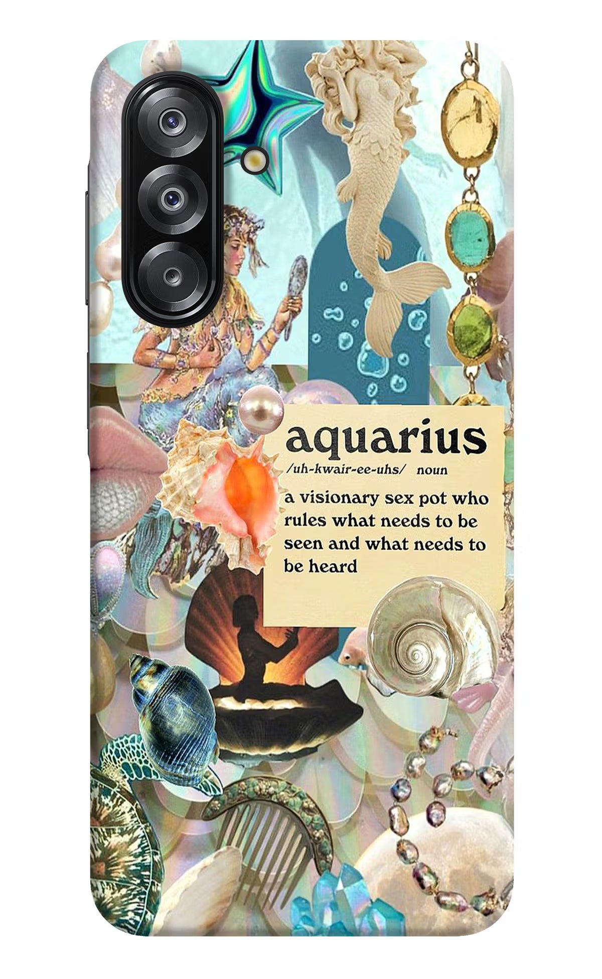 Aquarius Zodiac Samsung A26 Hard Case Back Cover by Casekaro
