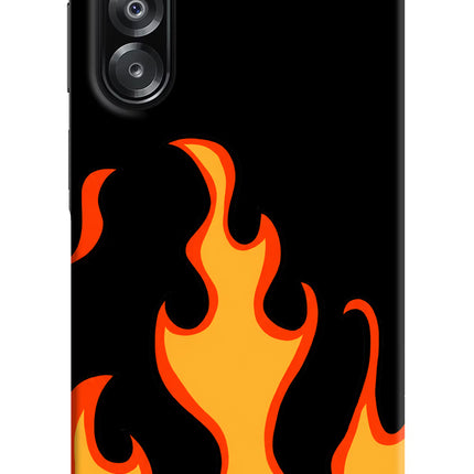 Fired Up – Black Samsung A26 Hard Case Back Cover by Casekaro