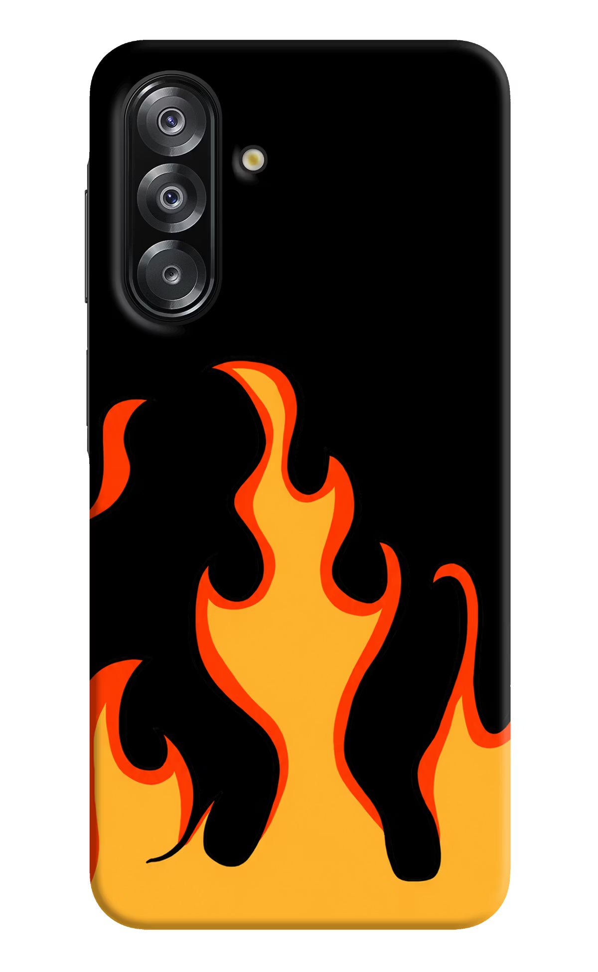 Fired Up – Black Samsung A26 Hard Case Back Cover by Casekaro
