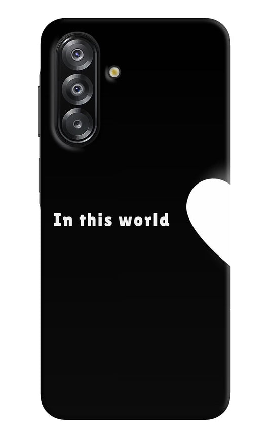 This World Samsung A26 Hard Case Back Cover by Casekaro