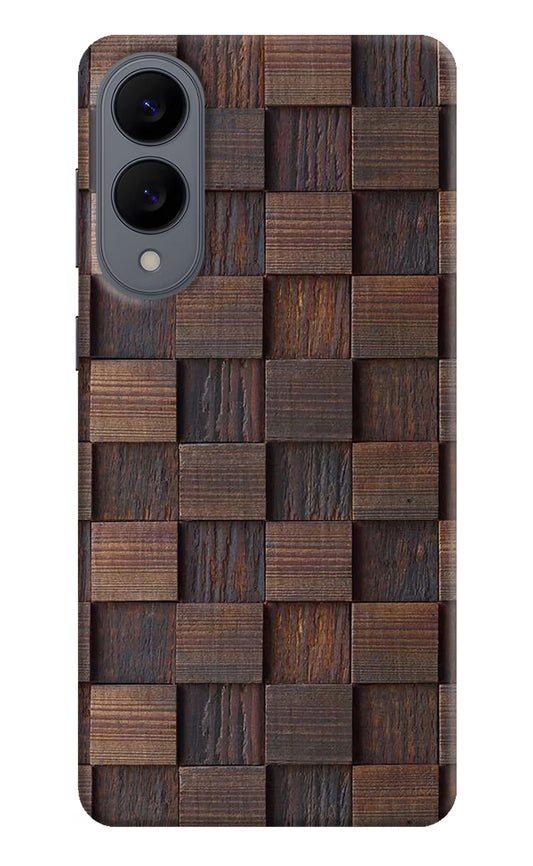 Wooden Cube Design Samsung S25 Edge Hard Case Back Cover by Casekaro