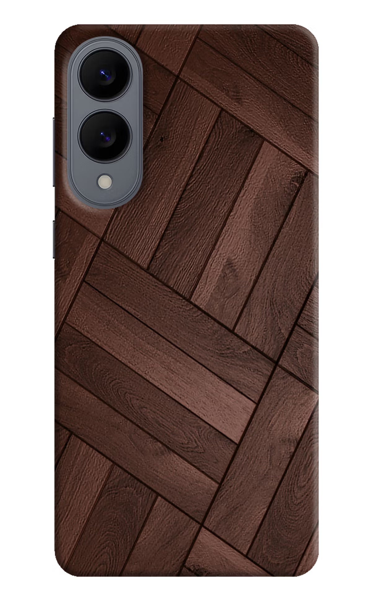 Wooden Texture Design Samsung S25 Edge Hard Case Back Cover by Casekaro