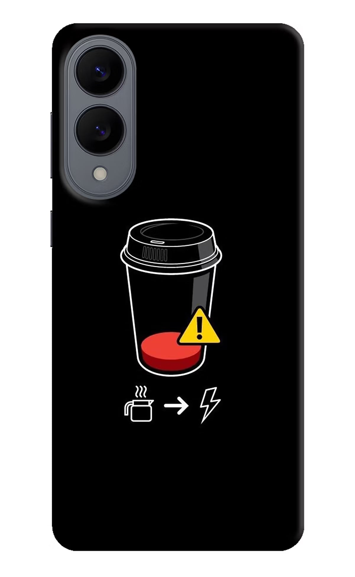 Coffee Samsung S25 Edge Hard Case Back Cover by Casekaro