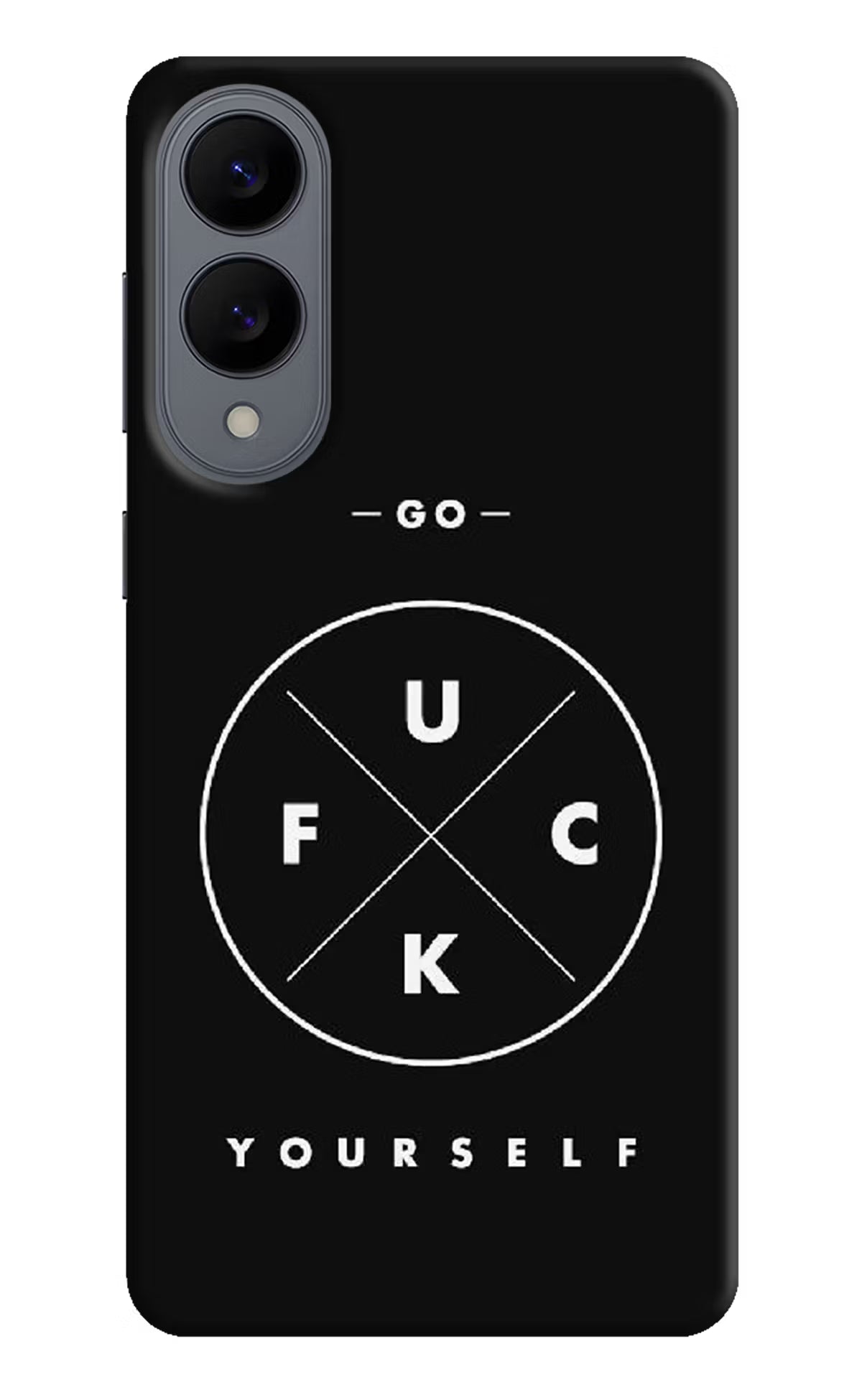 Go Fuck Yourself Samsung S25 Edge Hard Case Back Cover by Casekaro