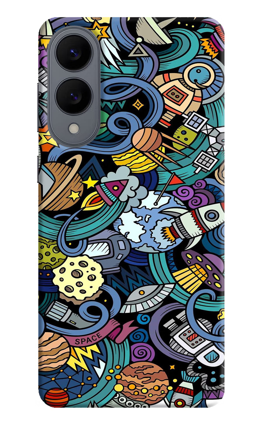 Space Abstract Samsung S25 Edge Back Cover, Hard case