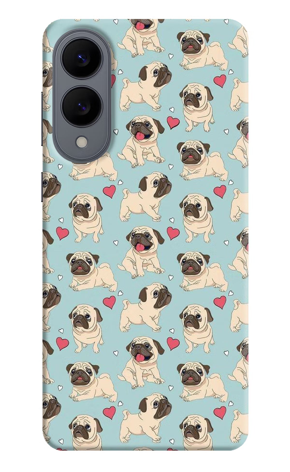 Pug Dog Samsung S25 Edge Hard Case Back Cover by Casekaro