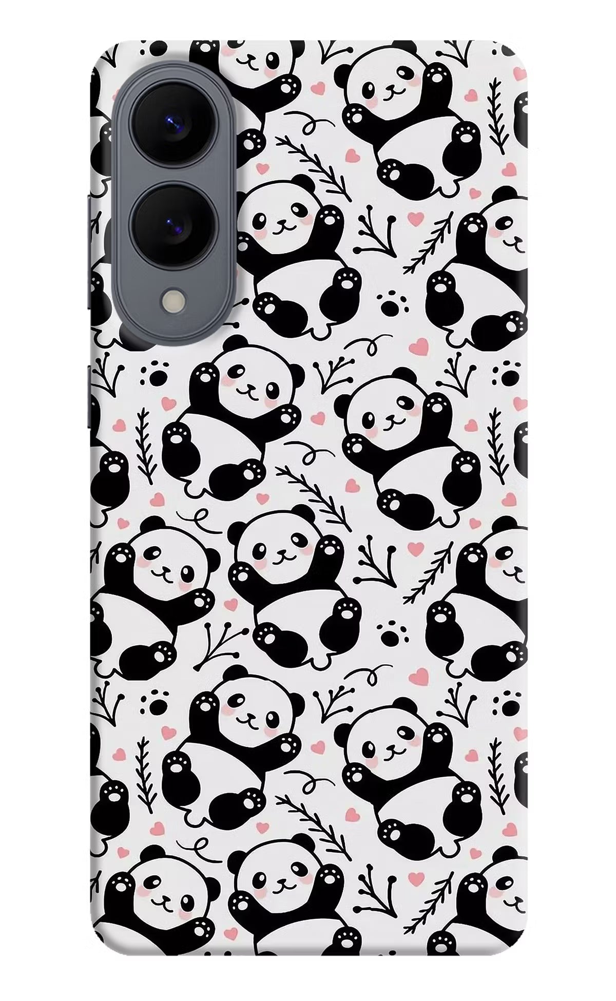 Cute Panda Samsung S25 Edge Hard Case Back Cover by Casekaro
