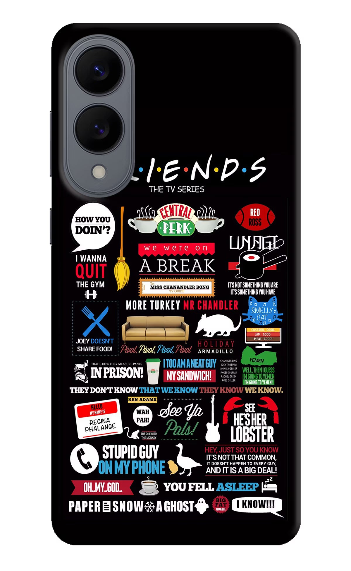 FRIENDS Samsung S25 Edge Hard Case Back Cover by Casekaro