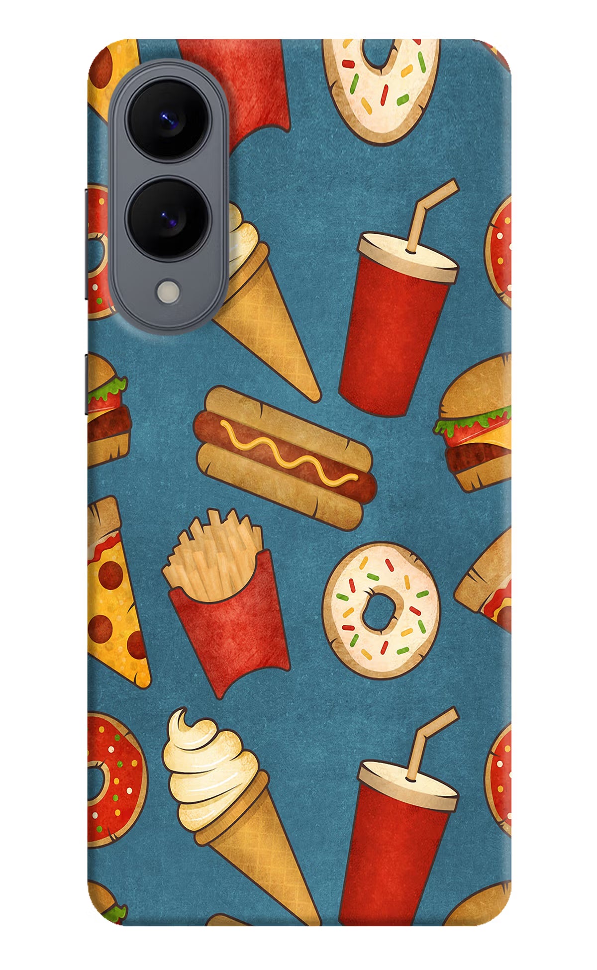 Foodie Samsung S25 Edge Hard Case Back Cover by Casekaro