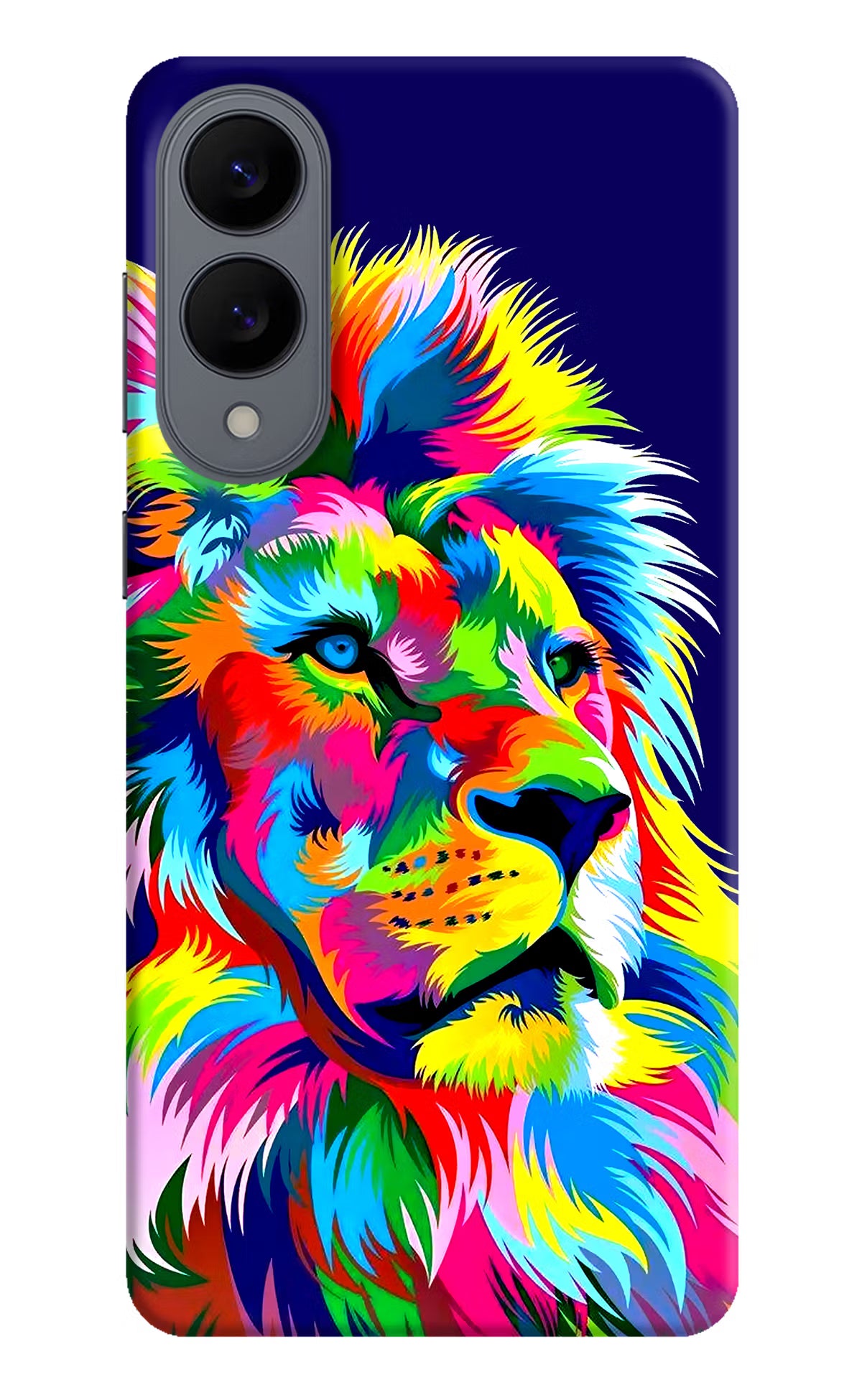 Vector Art Lion Samsung S25 Edge Hard Case Back Cover by Casekaro