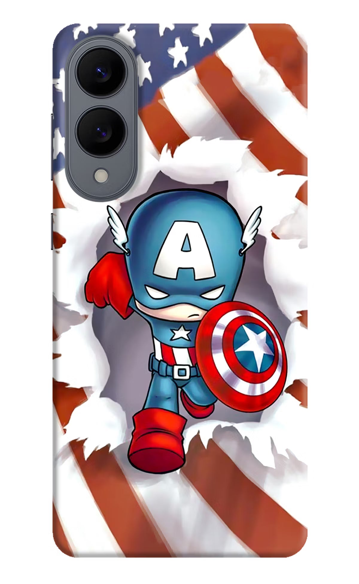 Captain America Samsung S25 Edge Hard Case Back Cover by Casekaro