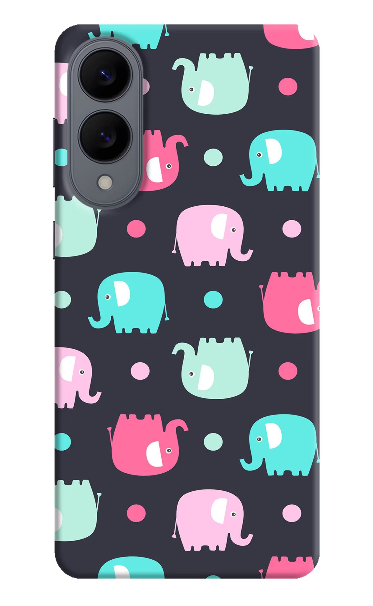 Elephants Samsung S25 Edge Hard Case Back Cover by Casekaro