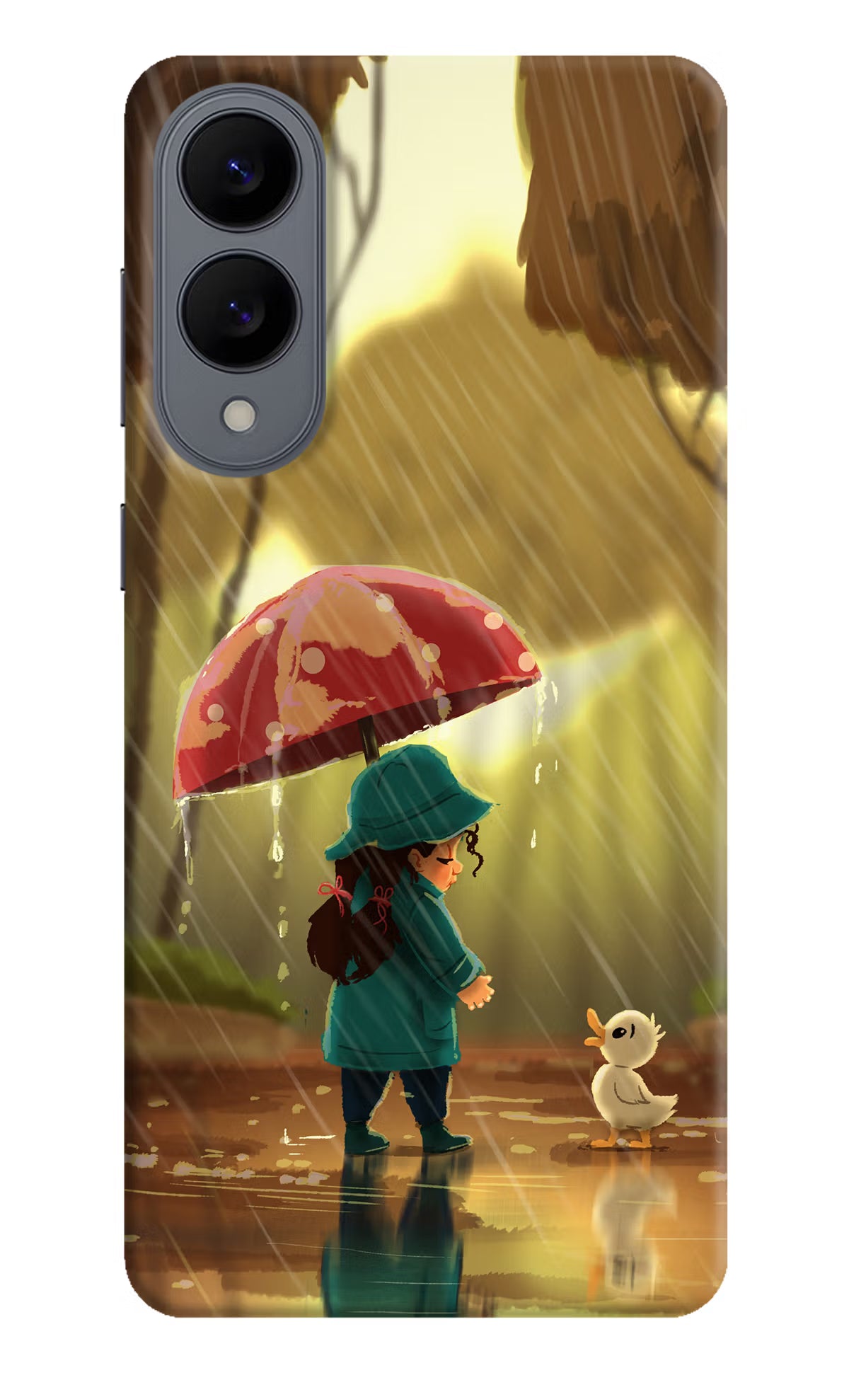 Rainy Day Samsung S25 Edge Hard Case Back Cover by Casekaro