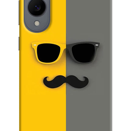 Sunglasses with Mustache Samsung S25 Edge Hard Case Back Cover by Casekaro