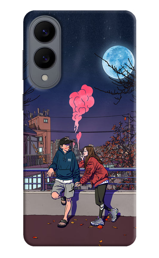 Chilling Couple Samsung S25 Edge Hard Case Back Cover by Casekaro