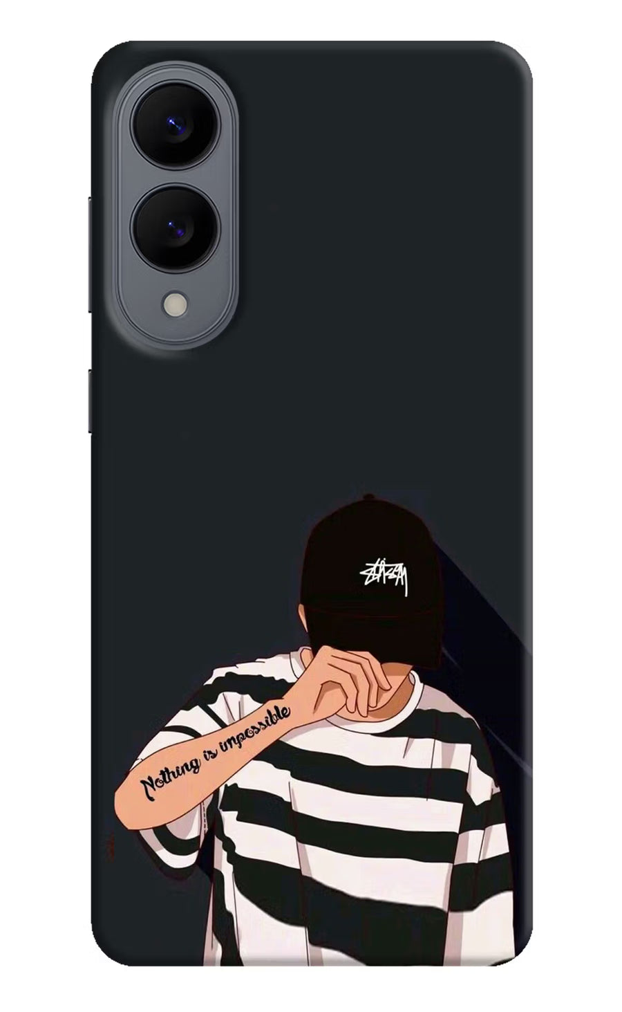 Aesthetic Boy Samsung S25 Edge Back Cover, Hard case