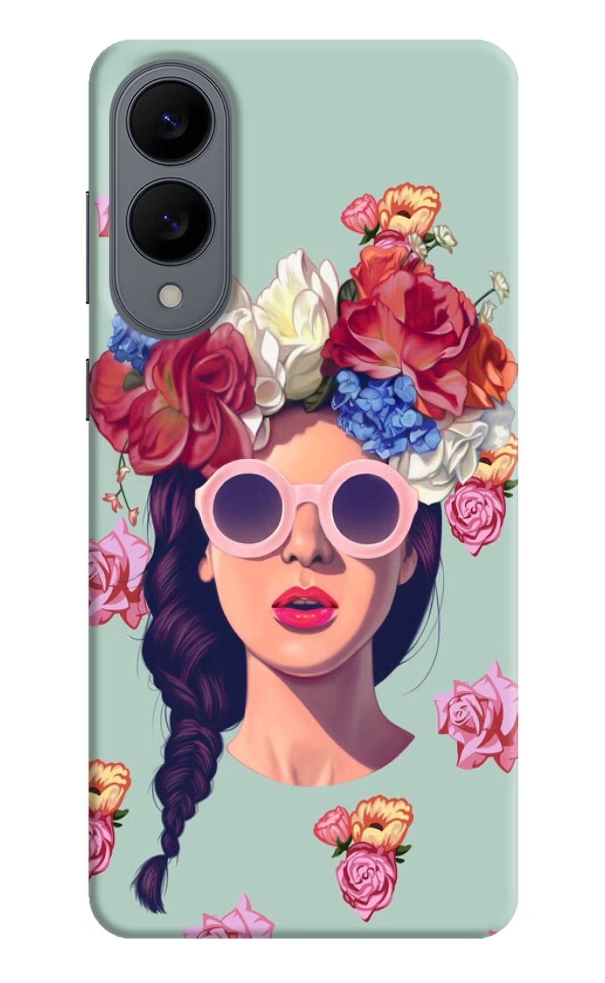 Pretty Girl Samsung S25 Edge Hard Case Back Cover by Casekaro