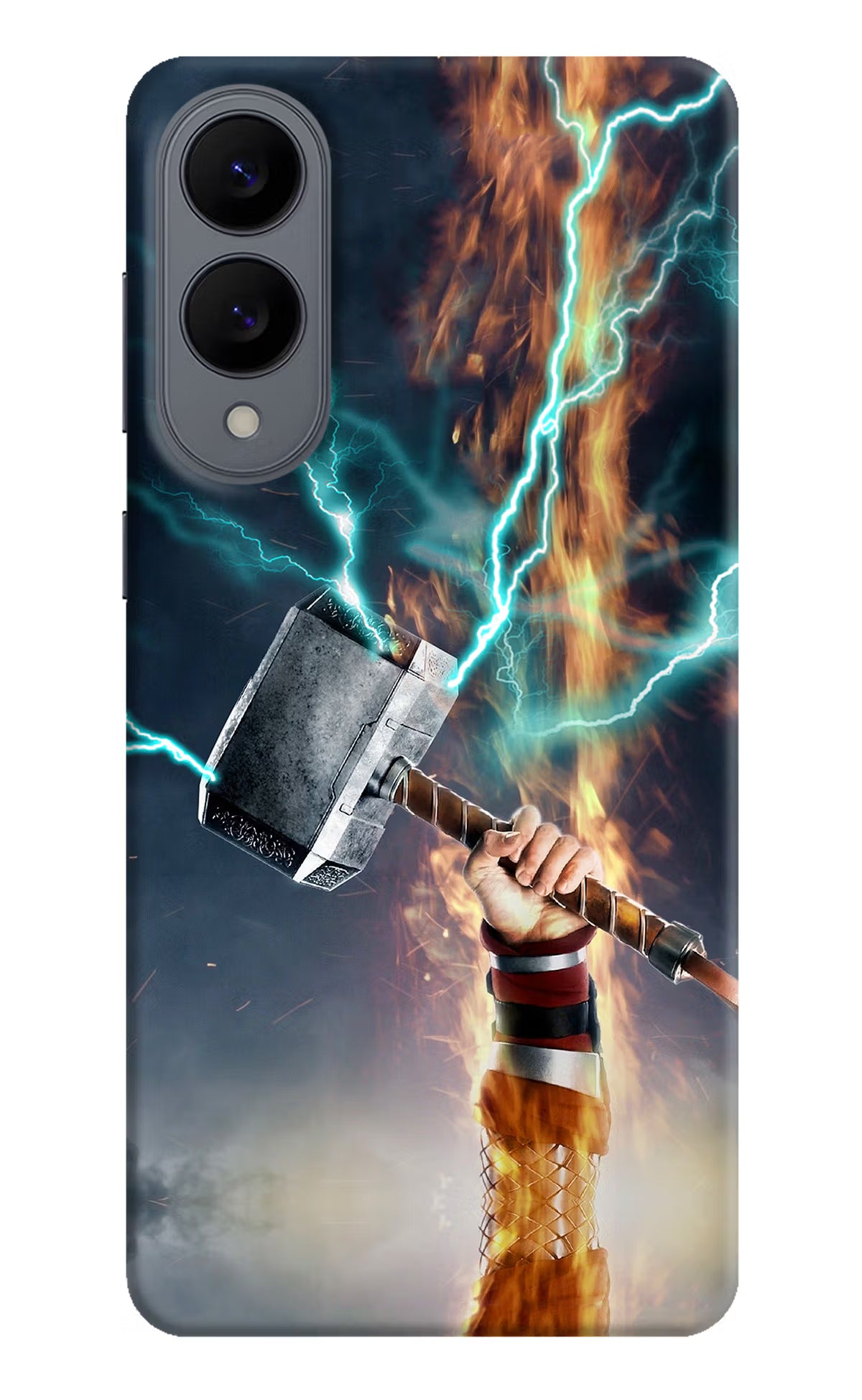 Thor Hammer Mjolnir Samsung S25 Edge Hard Case Back Cover by Casekaro