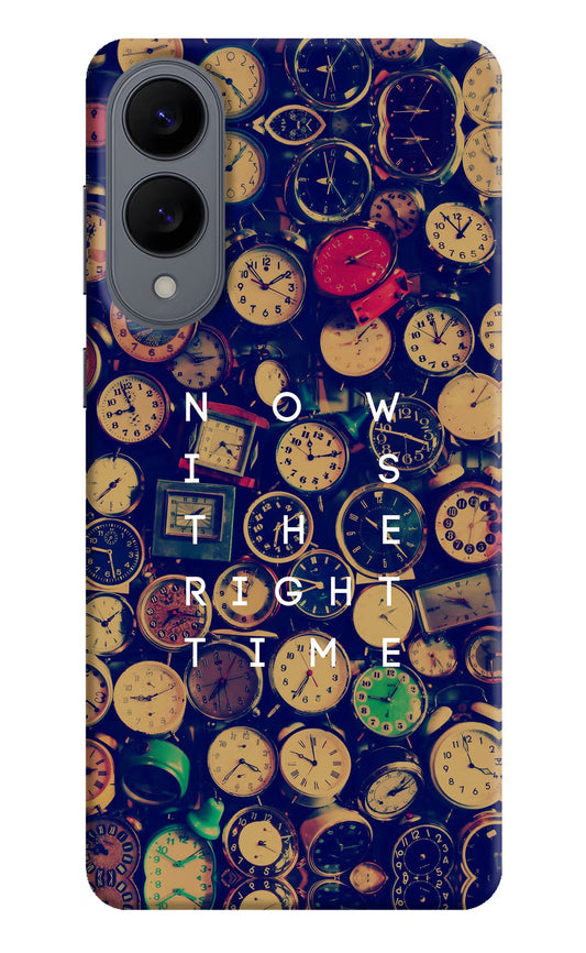 Now is the Right Time Quote Samsung S25 Edge Hard Case Back Cover by Casekaro
