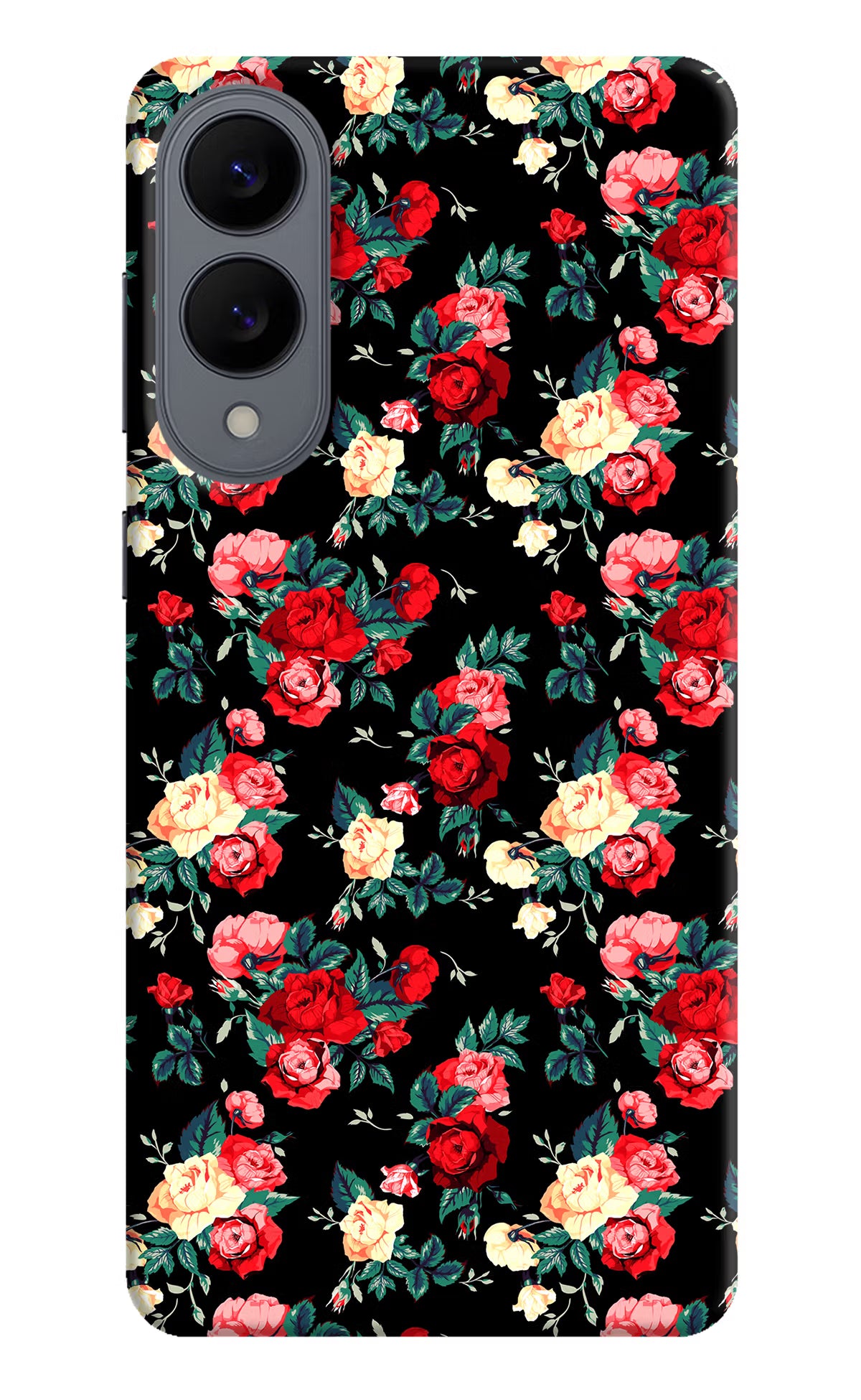 Rose Pattern Samsung S25 Edge Hard Case Back Cover by Casekaro