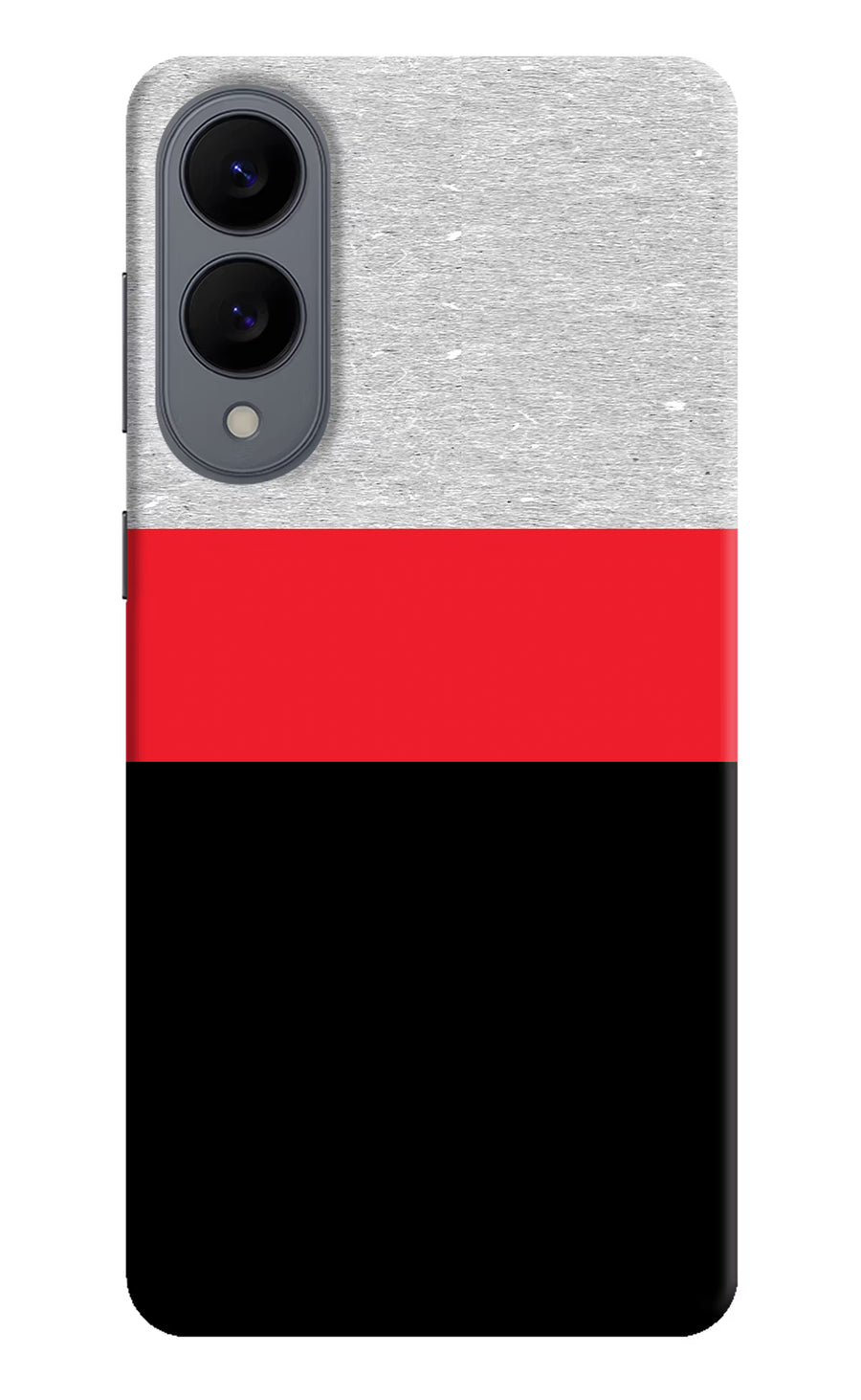 Tri Color Pattern Samsung S25 Edge Back Cover, Hard case