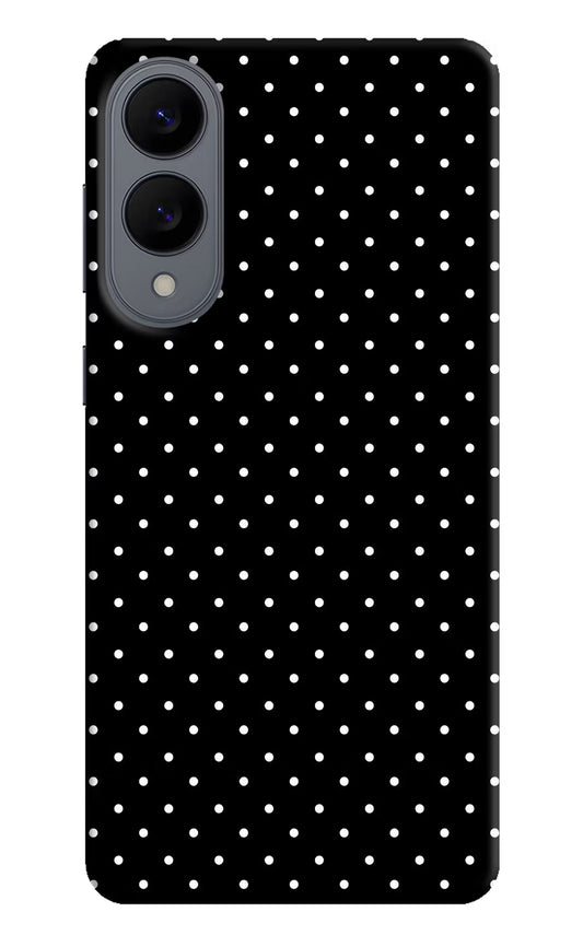 White Dots Samsung S25 Edge Hard Case Back Cover by Casekaro