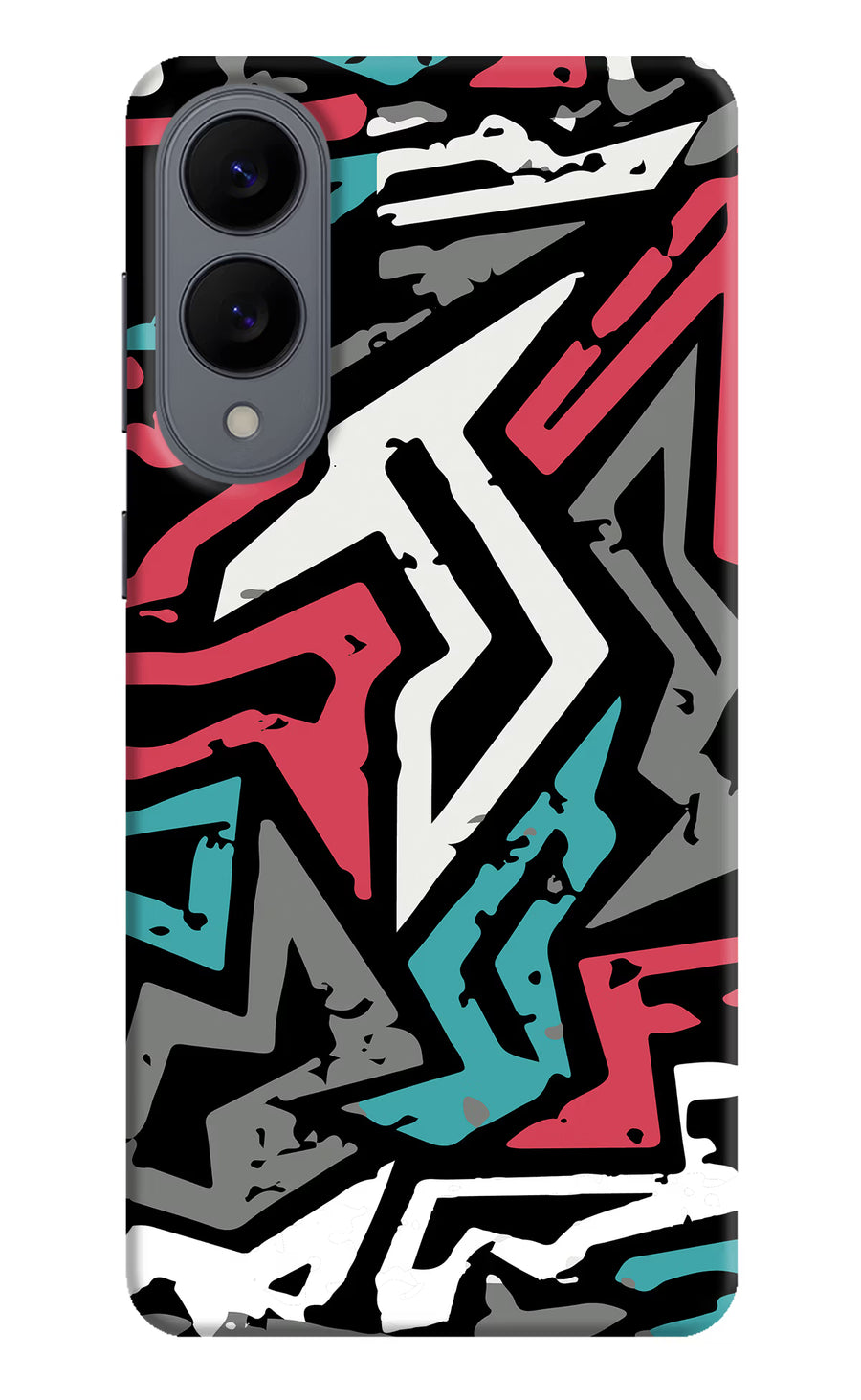 Geometric Graffiti Samsung S25 Edge Back Cover, Hard case