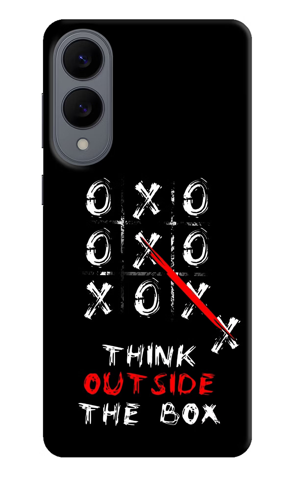 Think out of the BOX Samsung S25 Edge Hard Case Back Cover by Casekaro