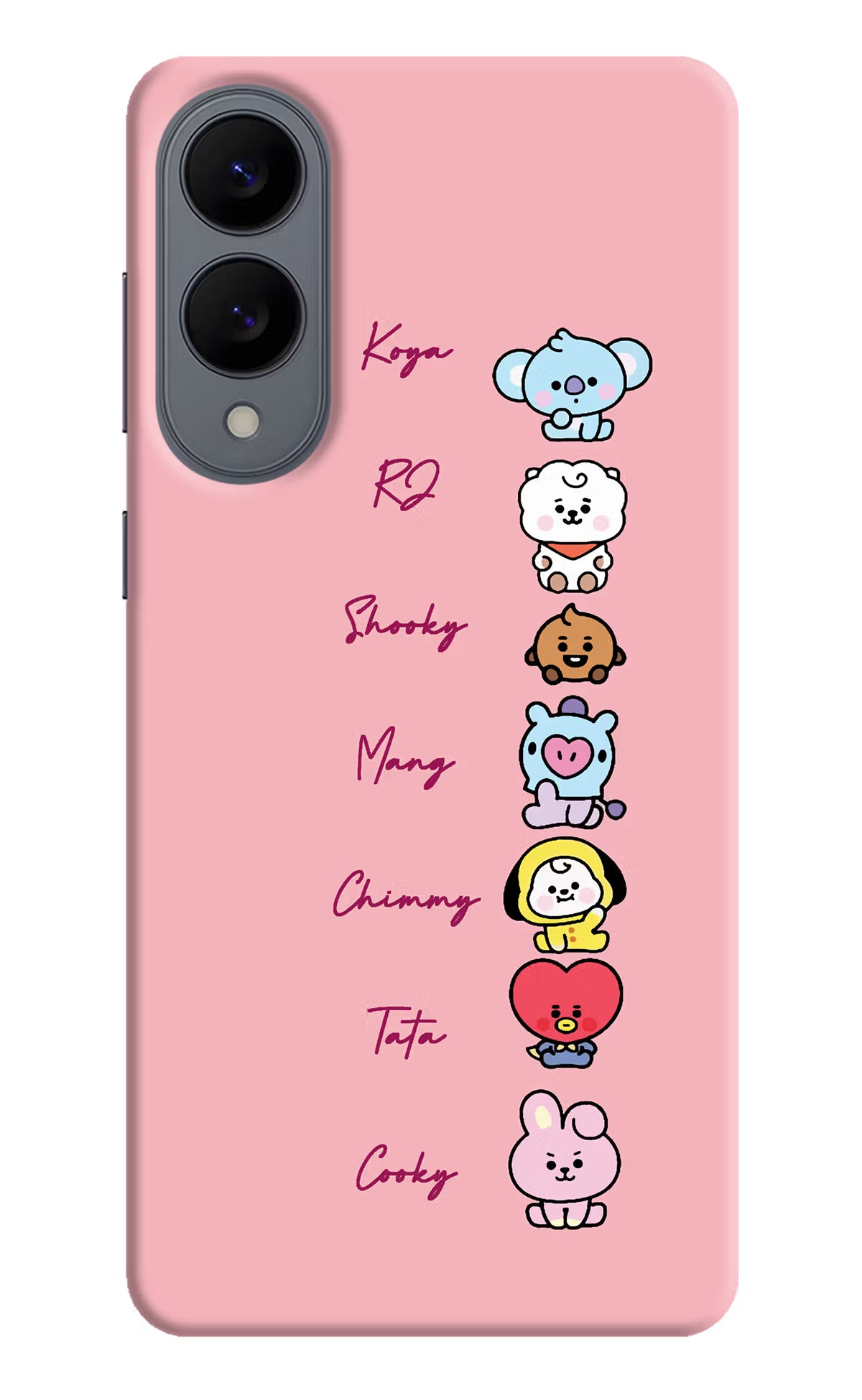 BTS names Samsung S25 Edge Hard Case Back Cover by Casekaro