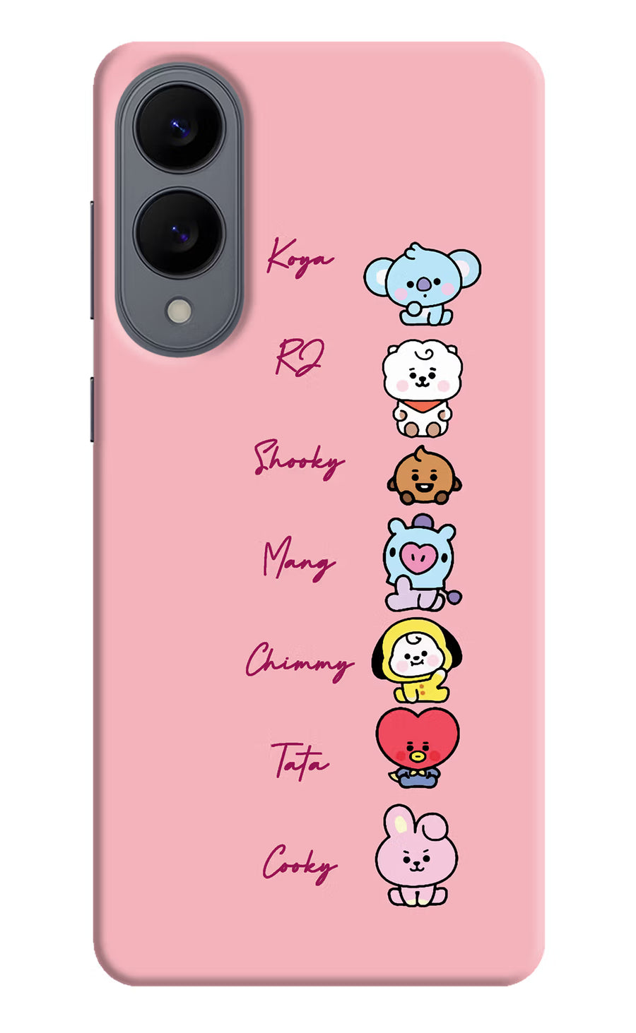 BTS names Samsung S25 Edge Back Cover, Hard case