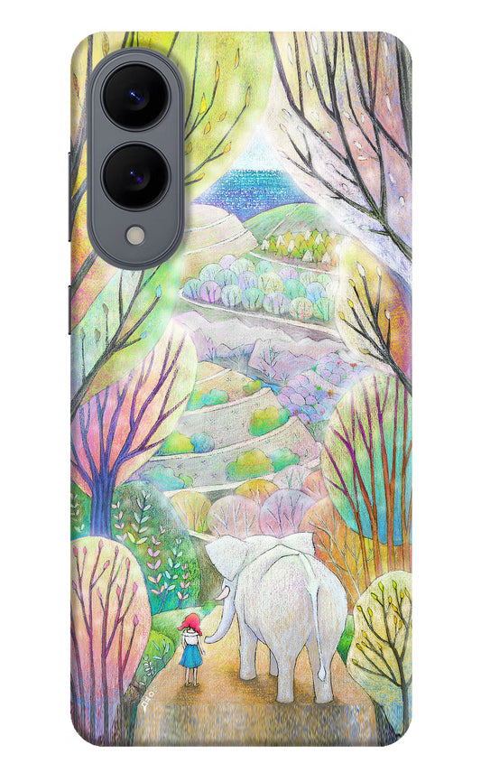 Nature Painting Samsung S25 Edge Hard Case Back Cover by Casekaro