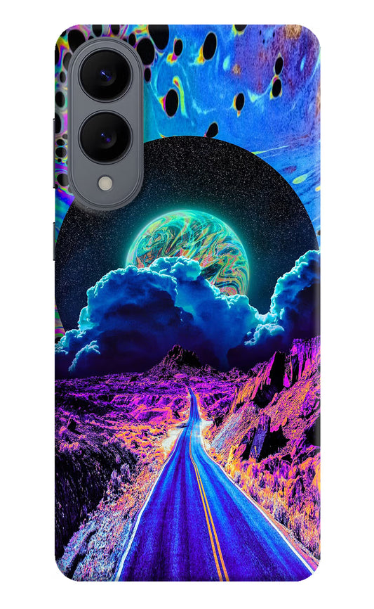 Psychedelic Painting Samsung S25 Edge Hard Case Back Cover by Casekaro